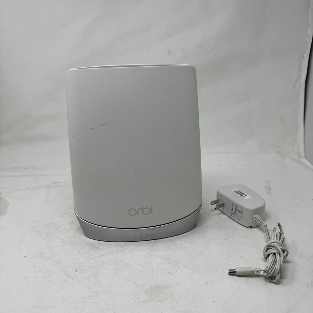 NETGEAR Orbi RBS750 Tri-Band AX4200 WiFi 6 Mesh Extender W Adapter White